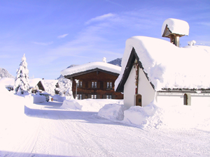 Haus im Winter