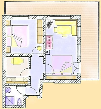 Grundriss Ferienwohnung 4